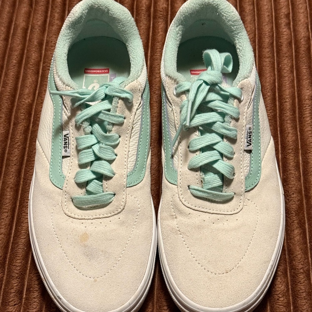 Vans Sneakers in Mint and Cream